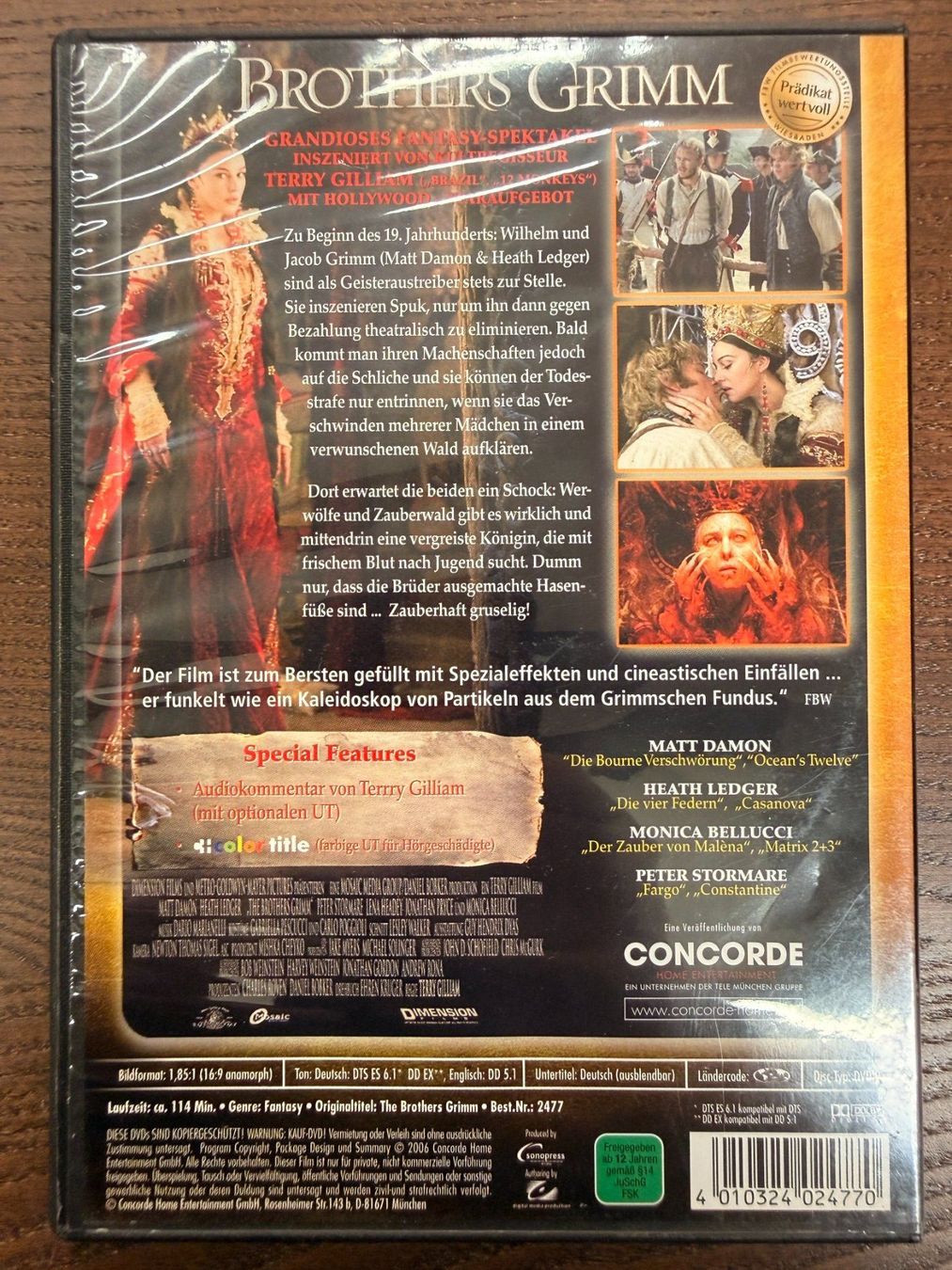Tutti i DVDs: Brothers Grimm – Usato da Zürich venduto da FilmFreunde 1
