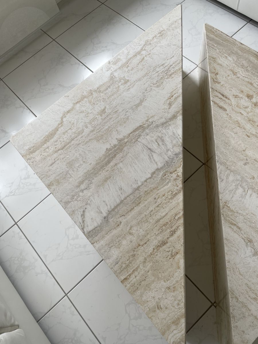 Tische: Travertine Coffee Table Set, Unique Design – Gebraucht aus Waedenswil von Paps04 3