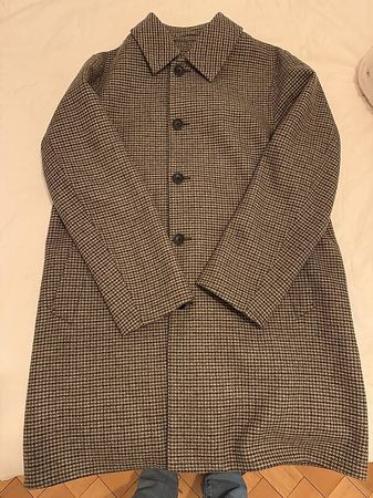 Uniqlo manteau brun pieds de poule XS