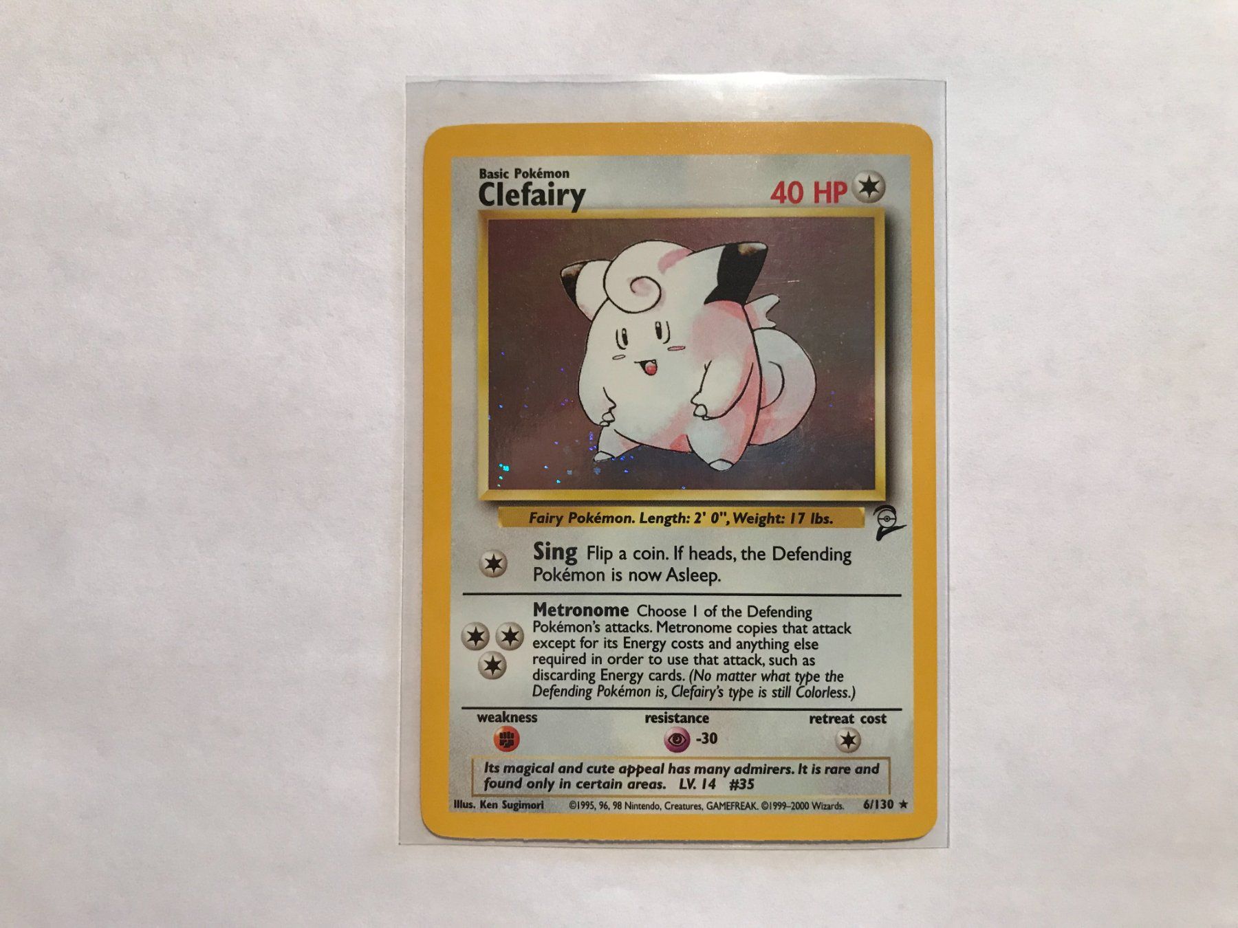 Pokémon Sammelbilder & Trading cards: Clefairy holo Base 2 Set EN – Gebraucht aus Hagendorn von Pokecollectorch
