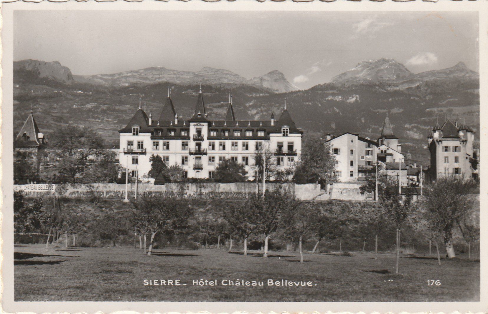 Ansichtskarten: Sierre Hotel Chateau Bellevue – Gebraucht aus Rorschacherberg von fratovi2
