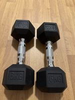 Pair of 6 kg Hex Dumbbells
