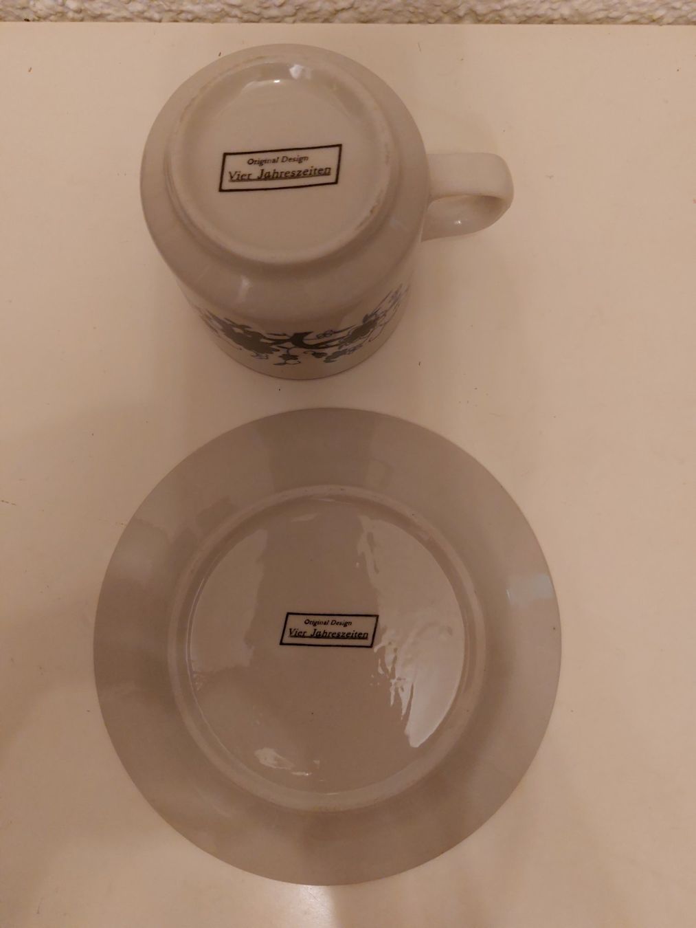 Set di piatti: Blauer und weißer Keramiktee oder Kaffeeset Boho Vintage – Usato da Horgen venduto da Angel0010 4