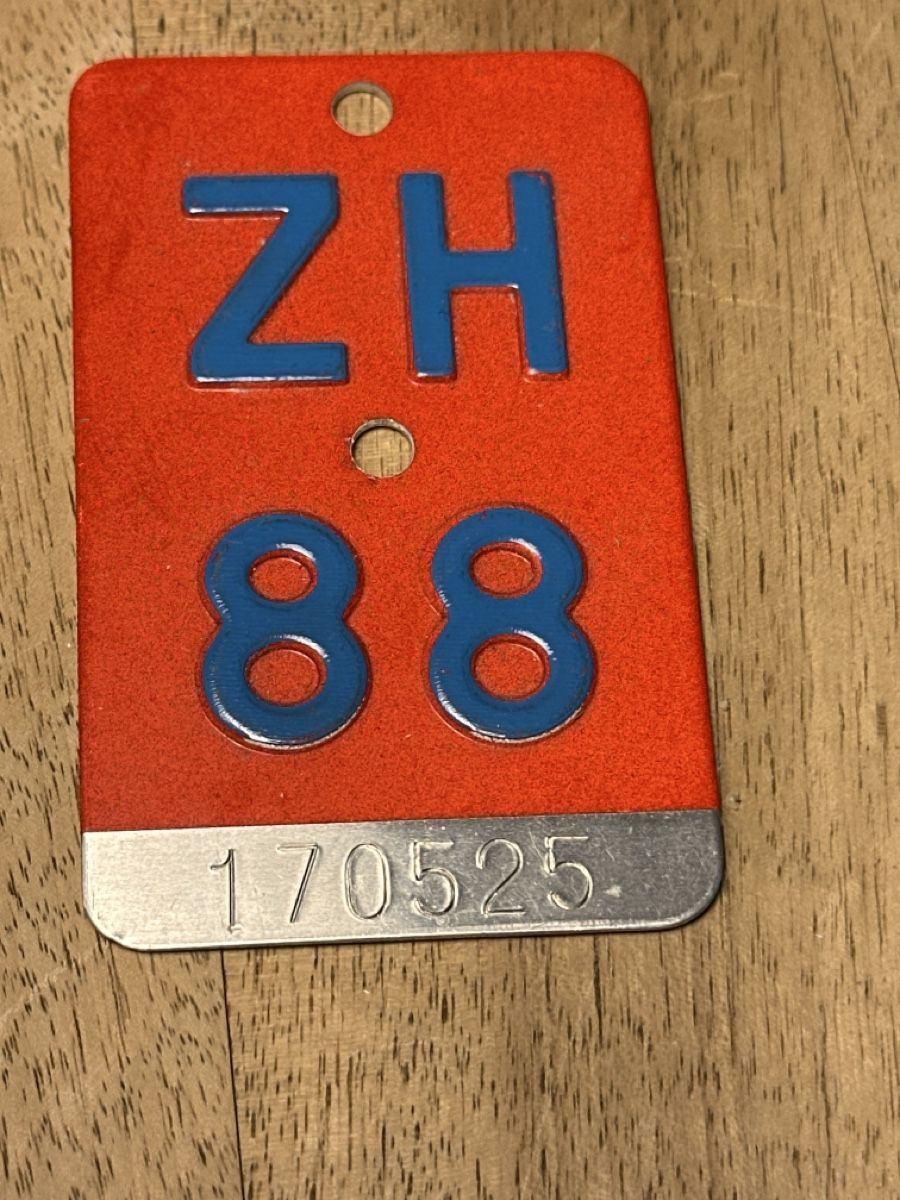 Insegne: Velo Plakette 1988 – Usato da Thalwil venduto da mabara42