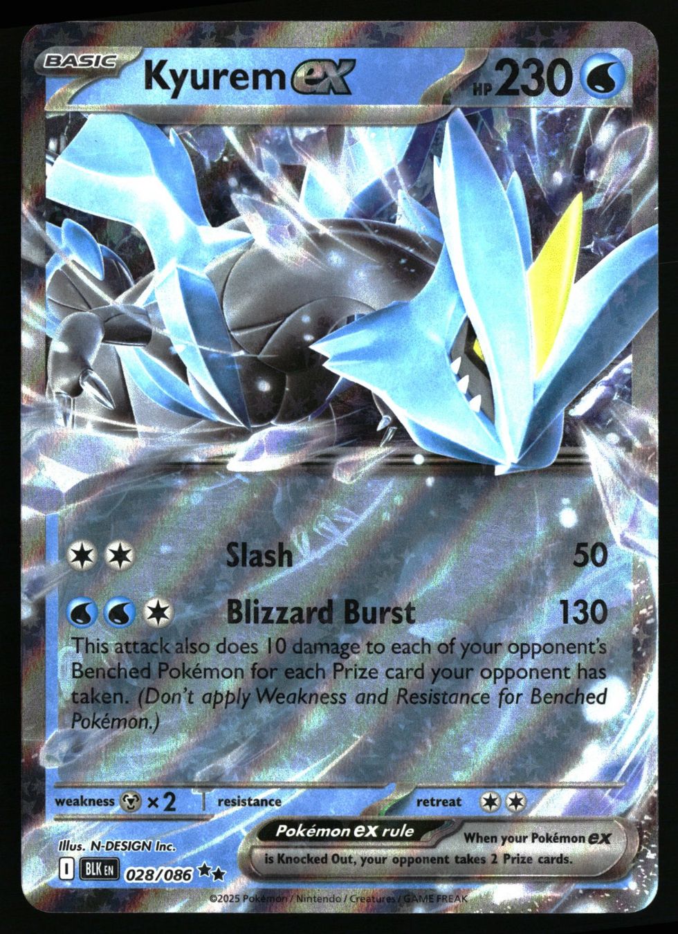 Pokémon Carte collezionabili: Kyurem ex #28 Pokemon Black Bolt – Usato da Feuerthalen venduto da Plazatoys