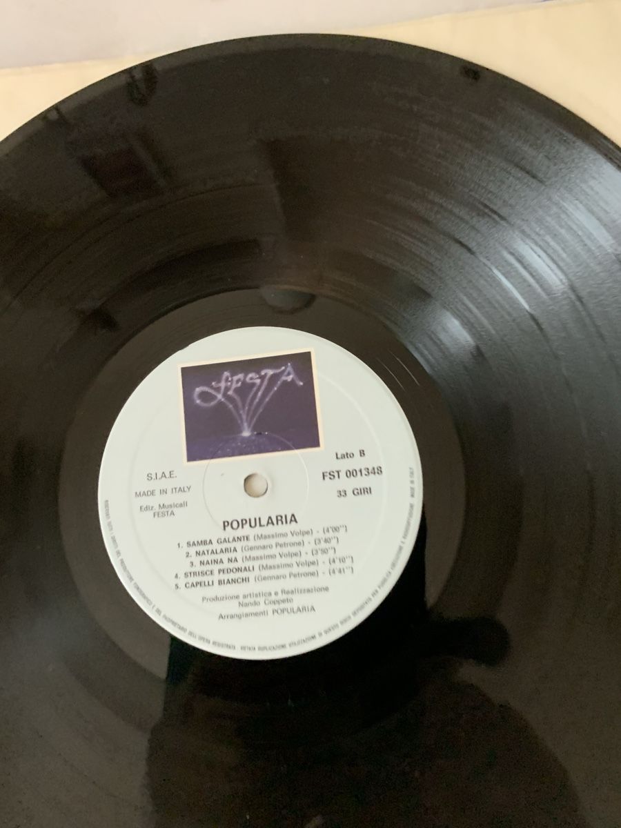 Dischi in vinile: Popularia/ Napoli Folk progres funk – Usato da lausanne venduto da Ccheche 2
