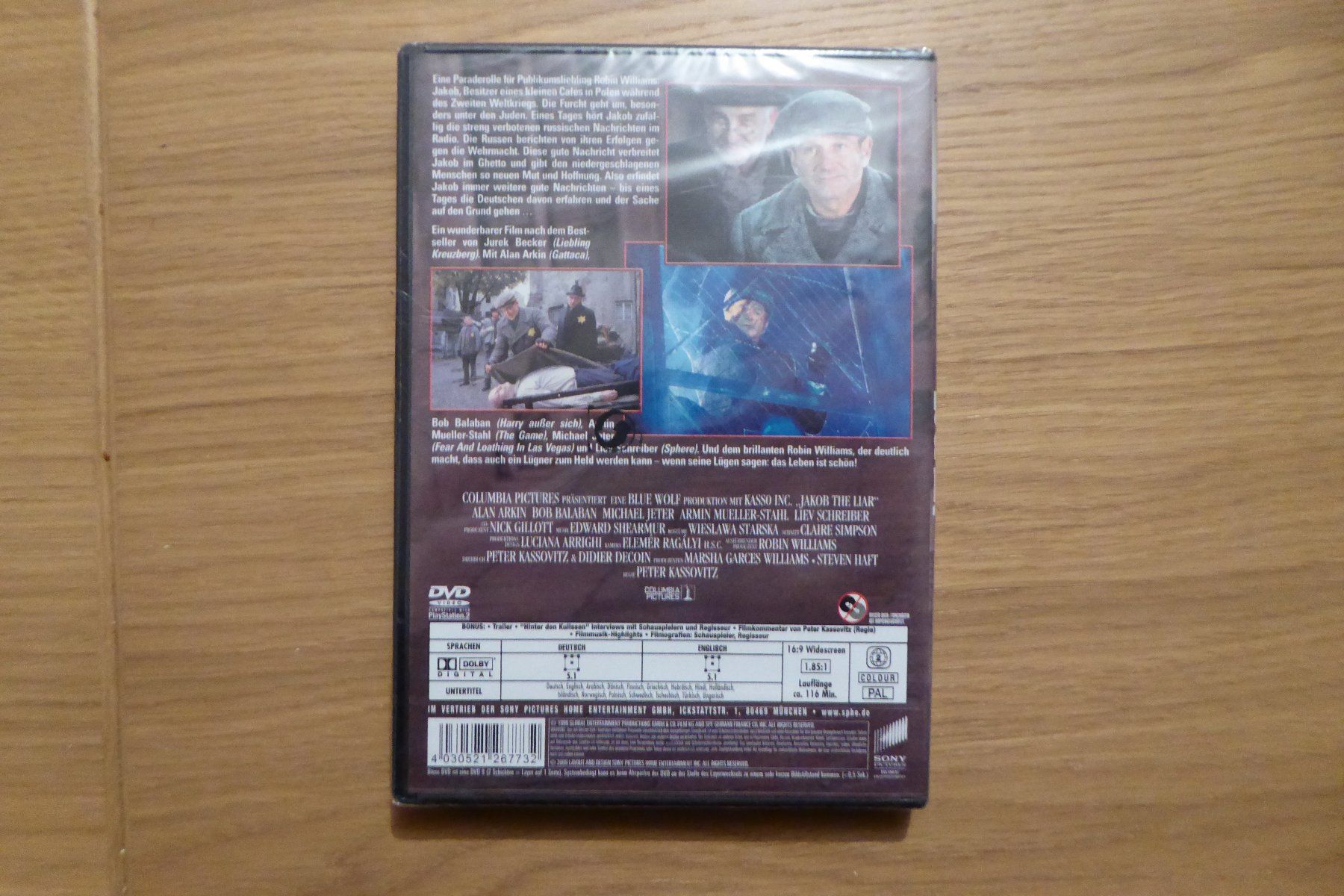 Alle DVDs: DVD OVP Jakob der Lügner Robin Williams – Neu und originalverpackt aus Allschwil von Summelsarium 1