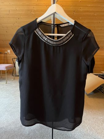 Schwarze Zara Bluse, Tshirt Grösse S,