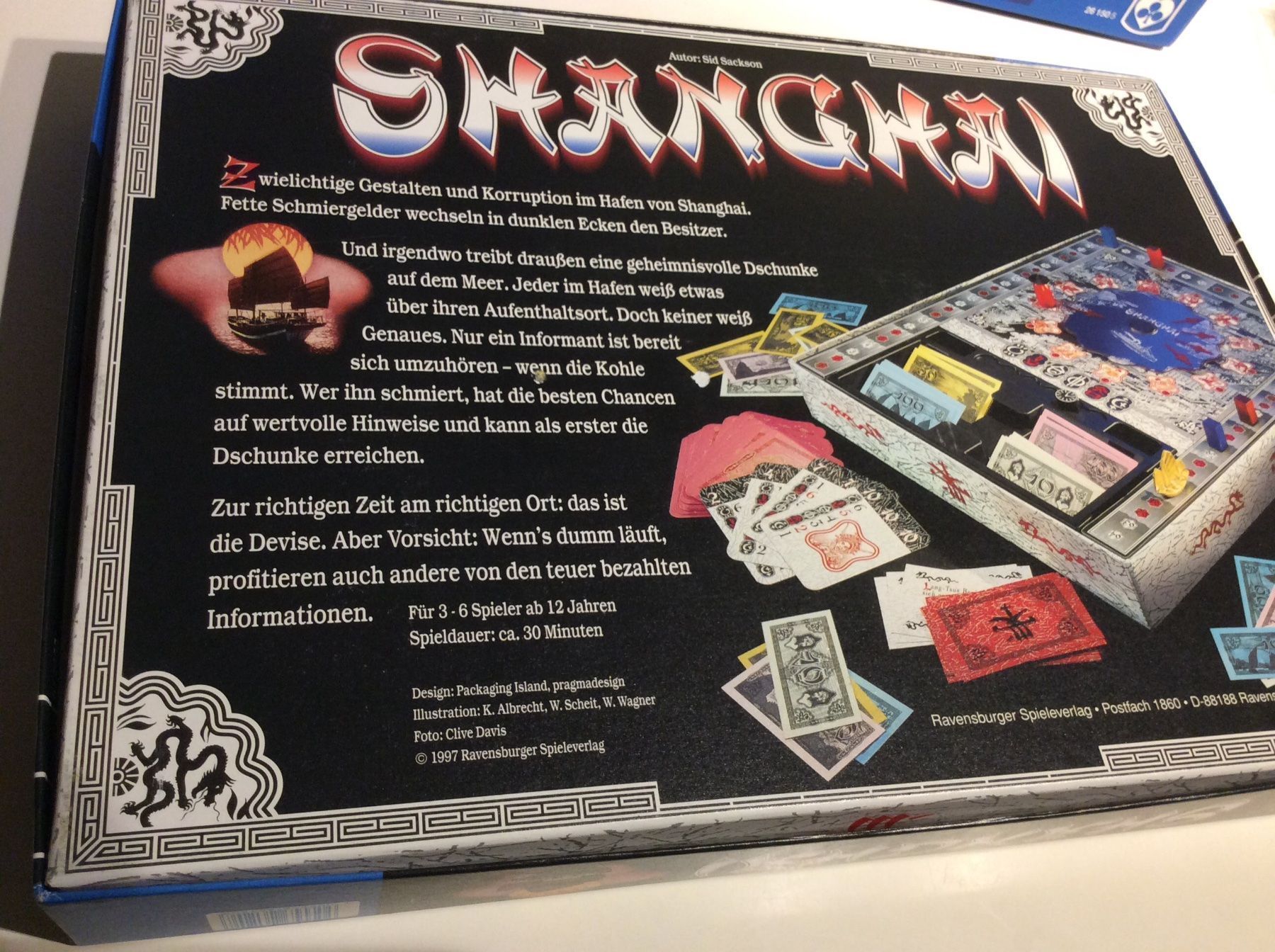 Jeux: SHANGHAI Spiel, Ravensburger 1997 – D'occasion à Utzigen par Lasagne99 9