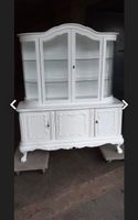 Vitrine Barock Stil weiss mit Unterschrank guter Zustand