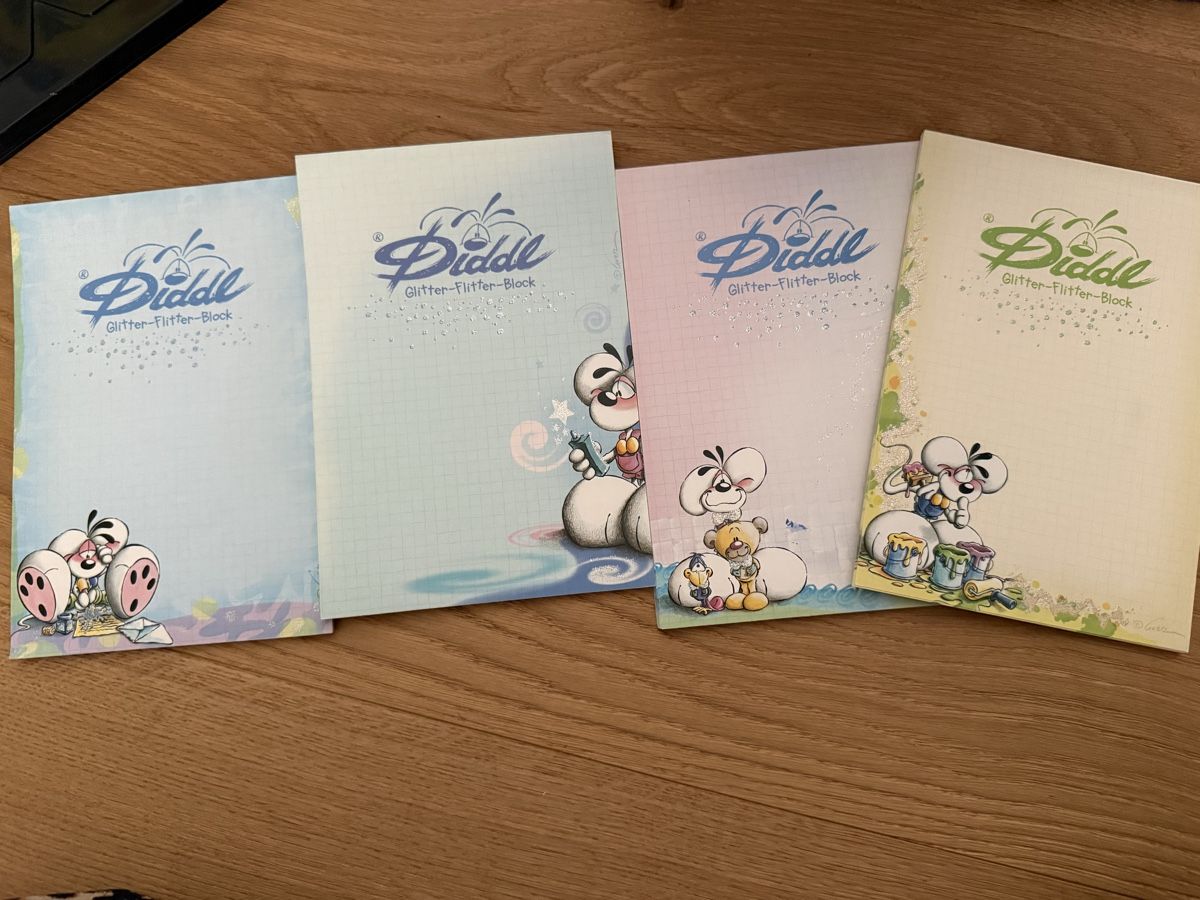 Papier: 4 Diddl Glitter Flitter Blöcke – D'occasion à Langenthal par roux