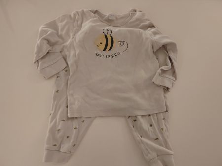 Pyjama-Set, bee happy, Biene, weiss