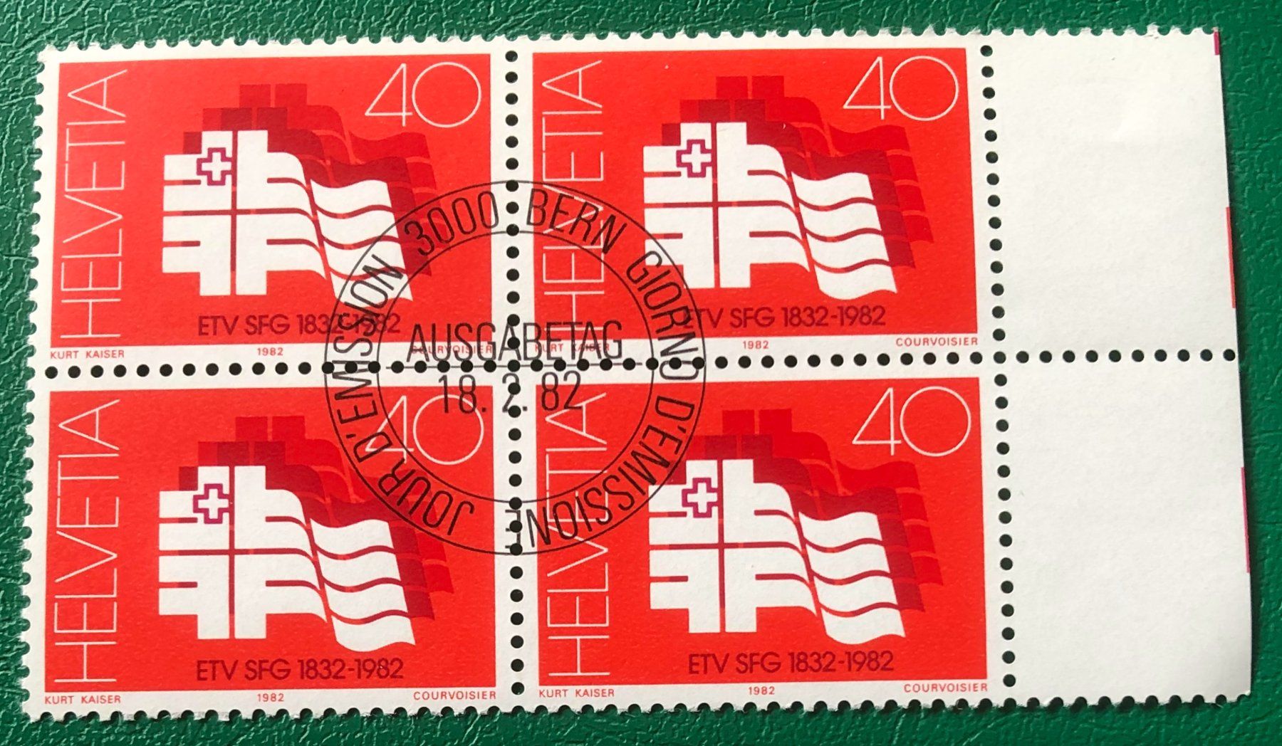 Tutti i francobolli: 4 er Block Nr. 664 mit ETStempel Bern – Usato da Aarau venduto da Billa007