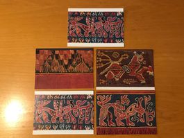 5x Postkarten Teppichmotive