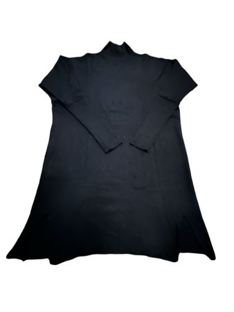 Schwarzes Damen Rollkragenkleid Grösse L / XL Elegant Herbst