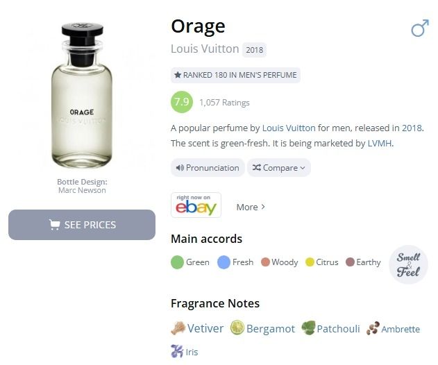Louis Vuitton Profumi & Eau de Toilette: Decant Orage – Louis Vuitton – Usato da Lausanne venduto da Andonia 1