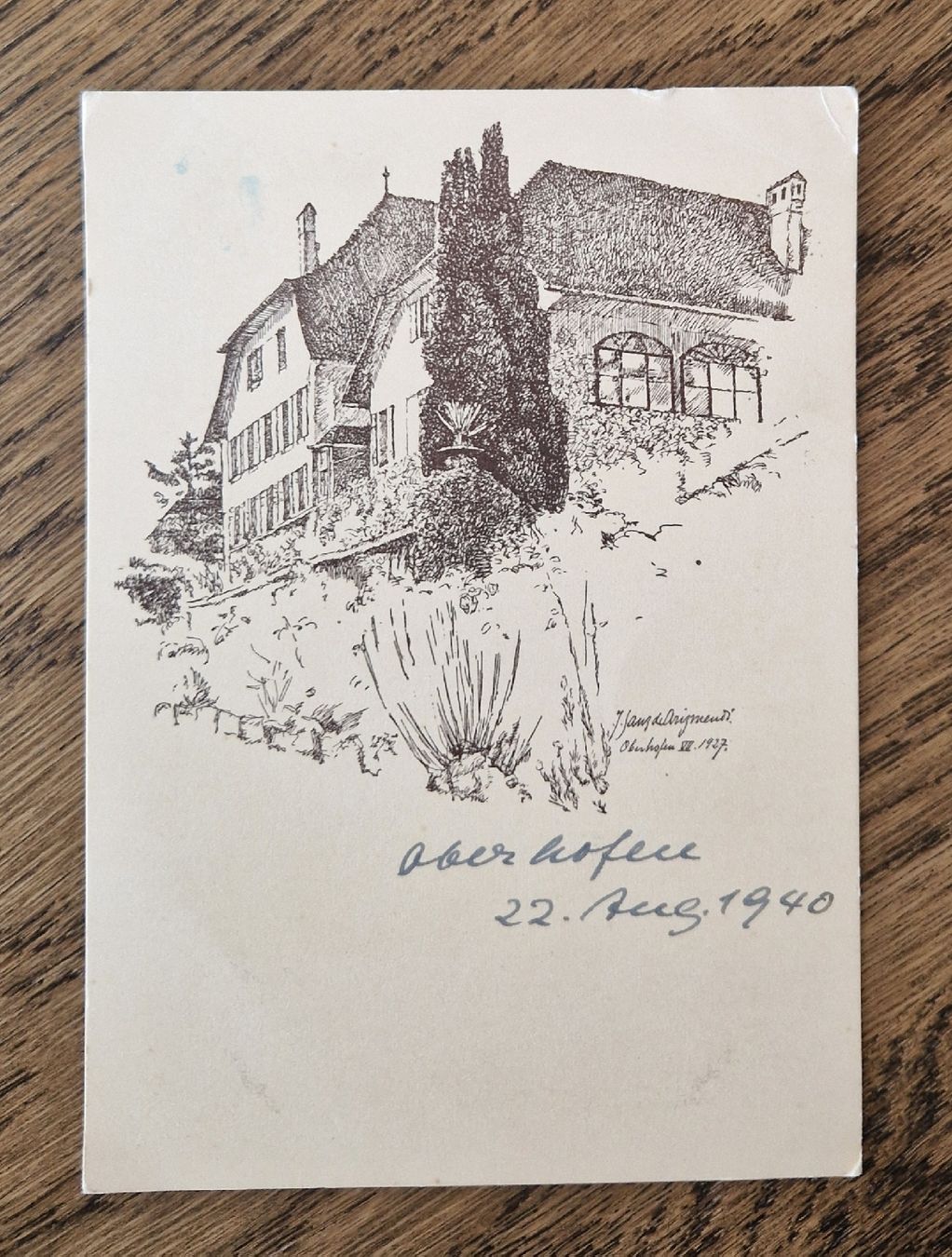 Cartoline postali: Oberhofen 1940 – Usato da Ebikon venduto da Donar50