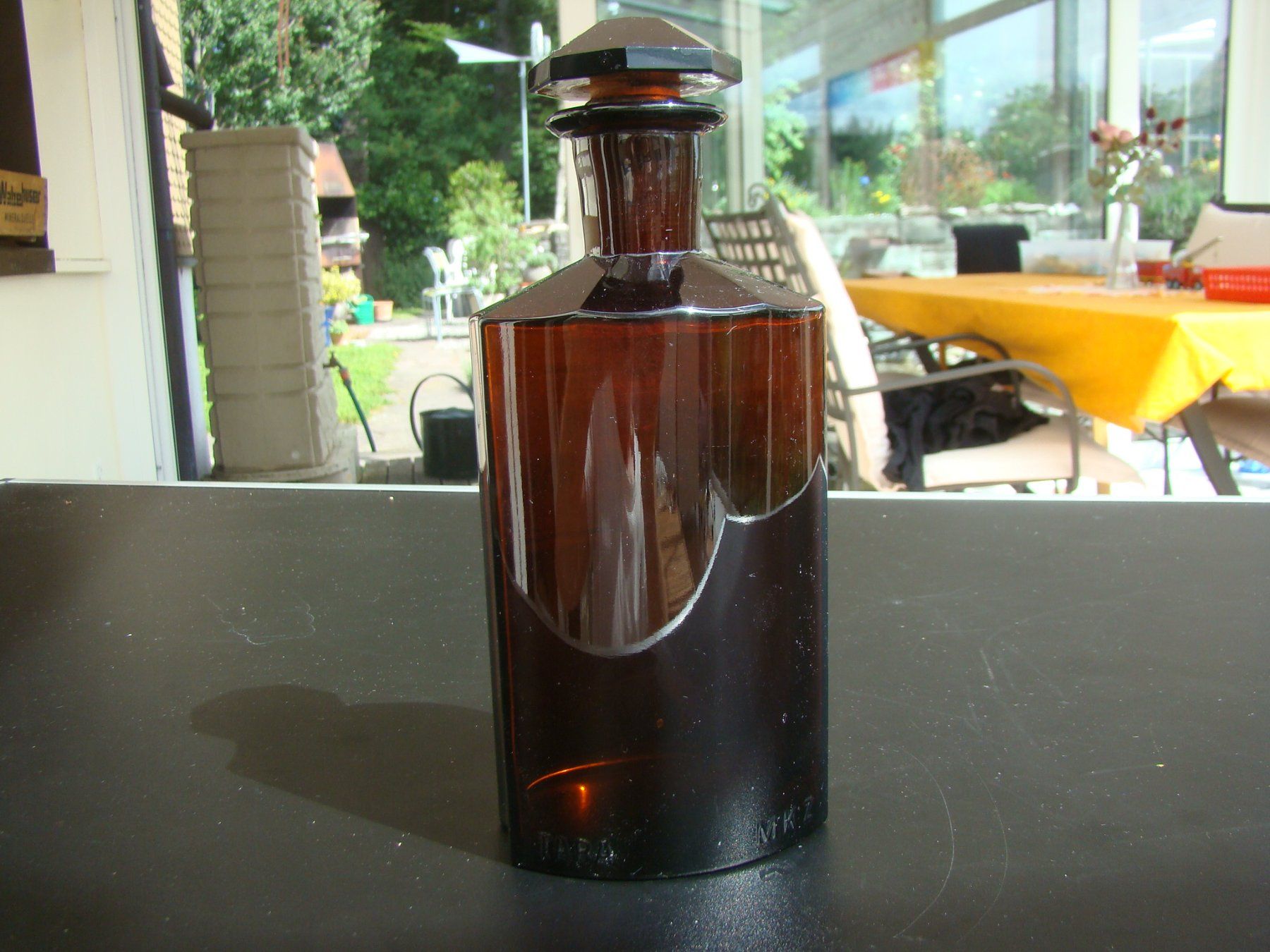 Laborzubehör: Apothekerflasche " Elixir Ferri Aromatic "  braun sehr schön – Gebraucht aus Walzenhausen von Vanquish711 6