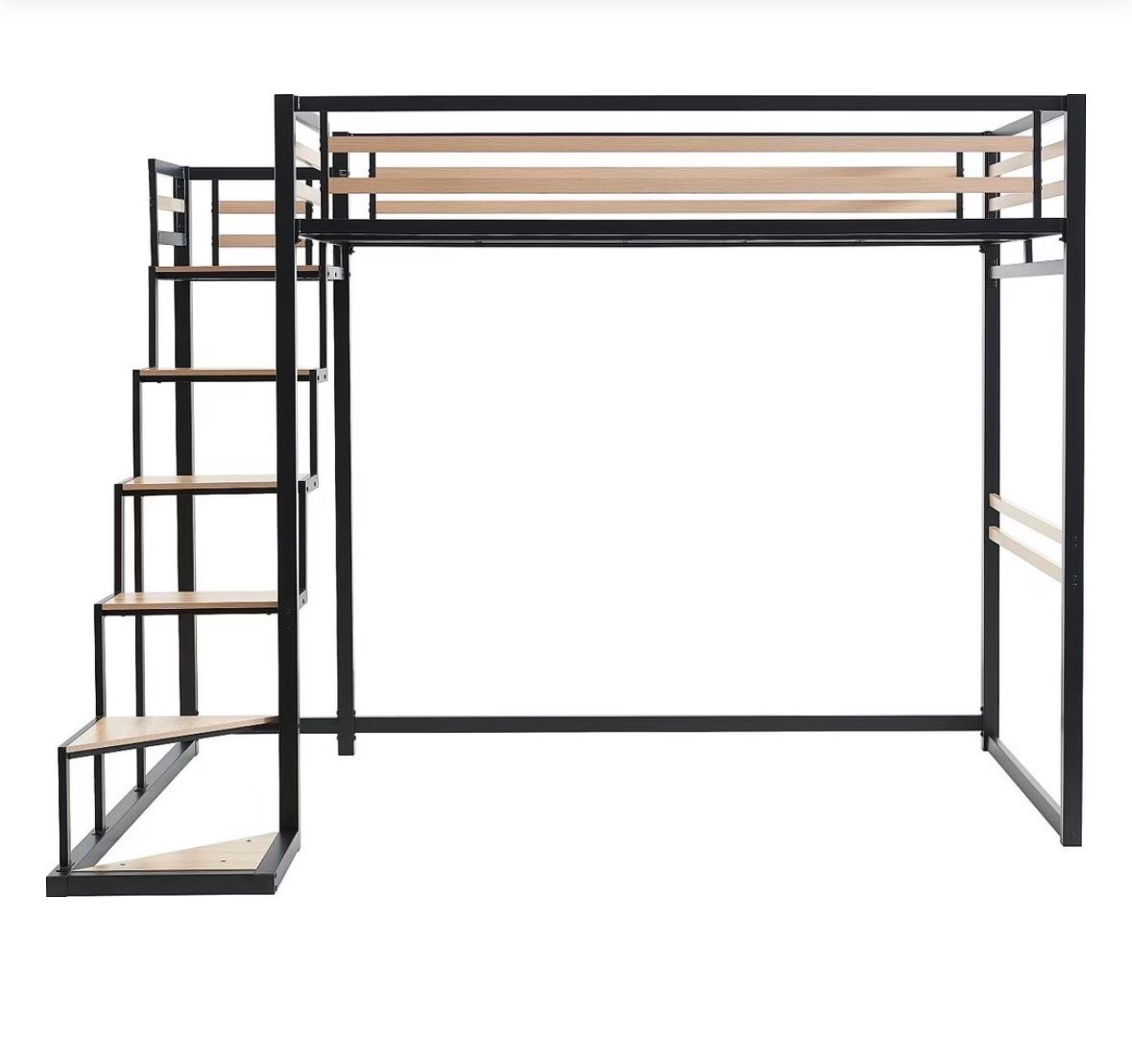 Letti: Hochbett + Matratze Treppe links & rechts montierbar 140x200 – Usato da Wollerau venduto da Loli-04 1
