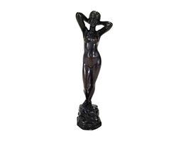 Bronze-Statuette stehender weiblicher Akt
