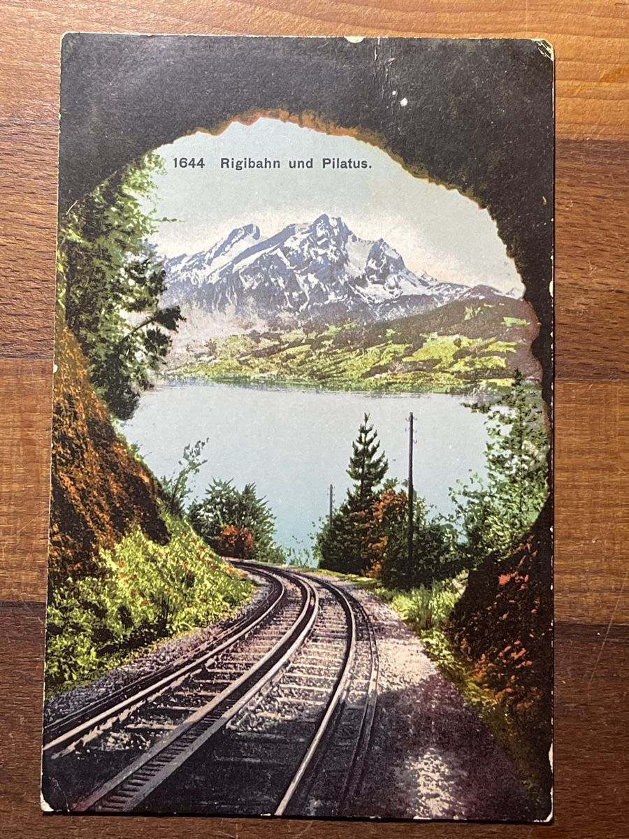 Cartoline postali: Alte Ansichtskarte Rigibahn und Pilatus – Usato da Strengelbach venduto da Aschatan5