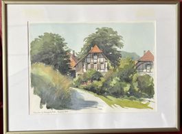 Klaus Schranner Aquarell Flueacher Herzogenbuchsee 1997  Hin