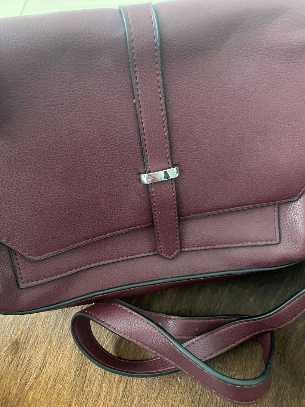 Anna Field Taschen für Damen: Bordeauxrote Umhängetasche Anna Field – Gebraucht aus Füllinsdorf von Sunnebliemli7 4