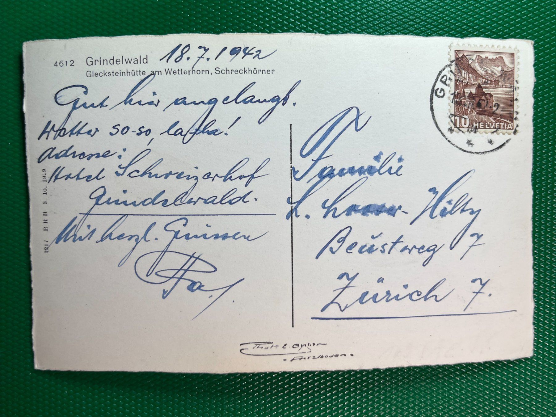 Ansichtskarten: Grindelwald – Gebraucht aus Steg VS von _vinci_ 1
