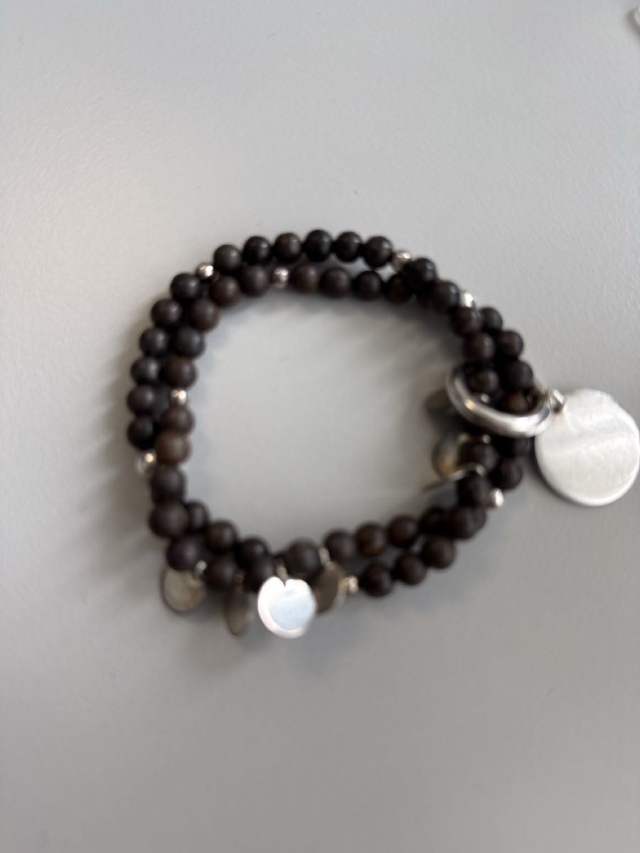 Bracciali & Braccialetti: Bronzit-Armband mit Silber-Charms – Usato da Bassersdorf venduto da padriga68 1