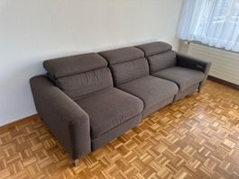 Sofa braun 3-Sitzer elektrisch verstellbar guter Zustand