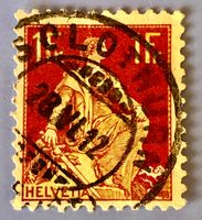 Nr.115  Helvetia mit Schwert Briefmarken gestempelt   