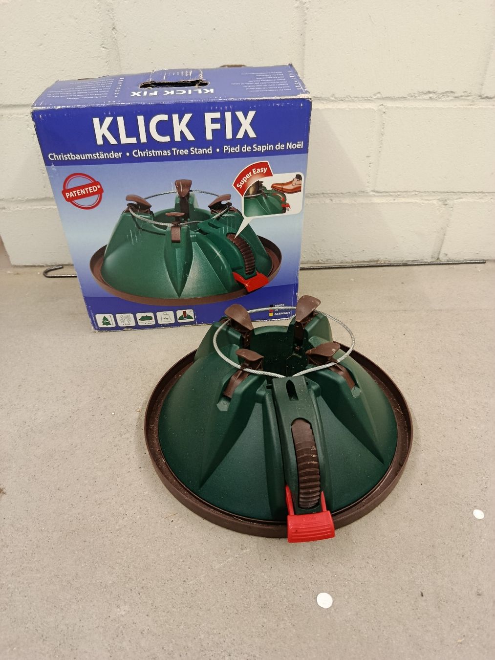 Basi per albero di Natale: Klick Fix Christbaumständer, Weihnachtsbaumständer Top! – Usato da Thörigen venduto da nailik.1994
