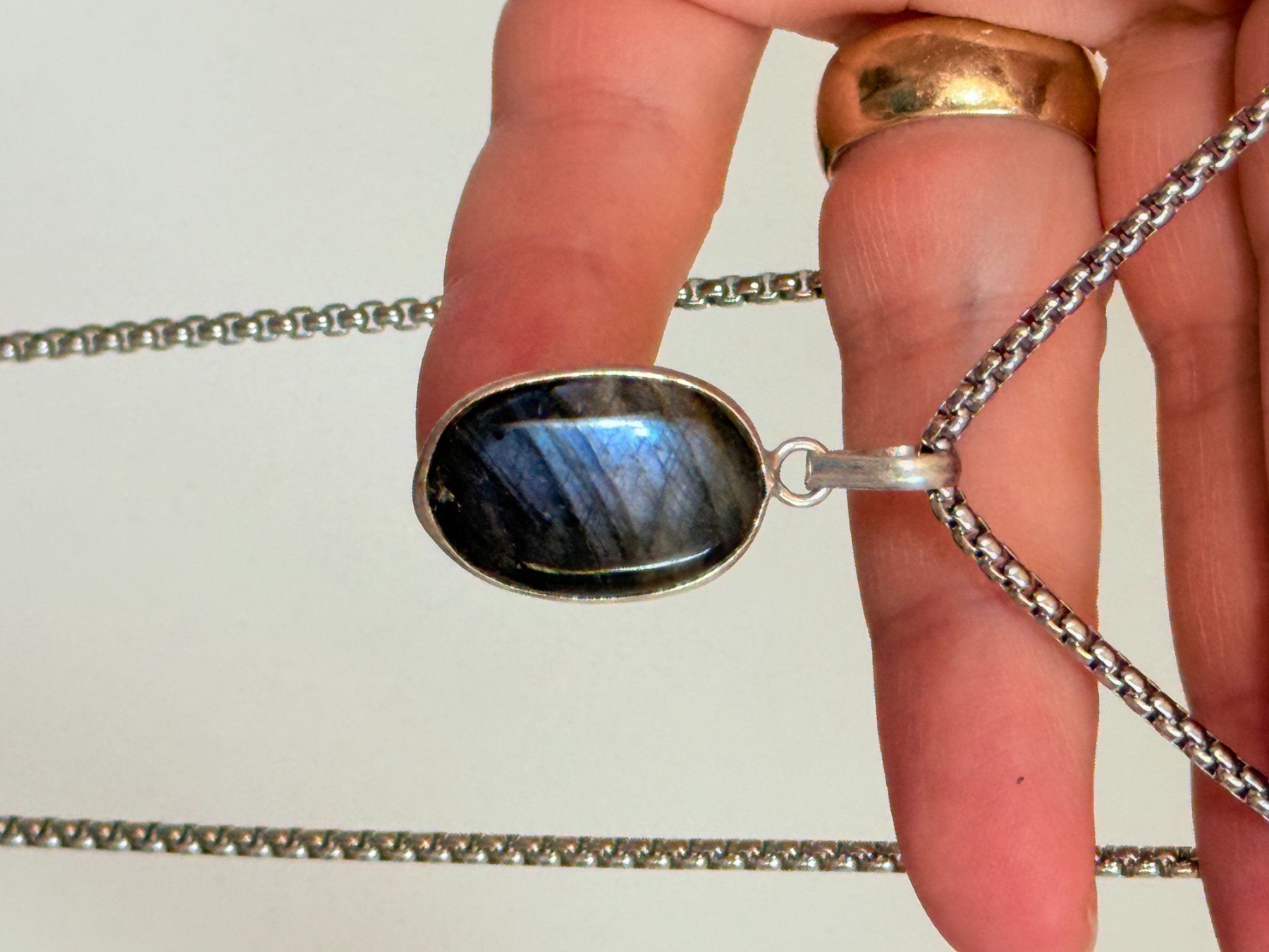 Catenine: Labradorite necklace – Nuovo e nell'imballaggio originale da Genève venduto da AGBERG 4