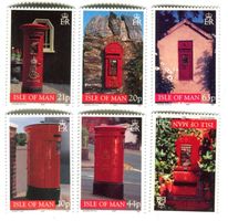 Briefmarken "Briefkasten". Isle of Man.