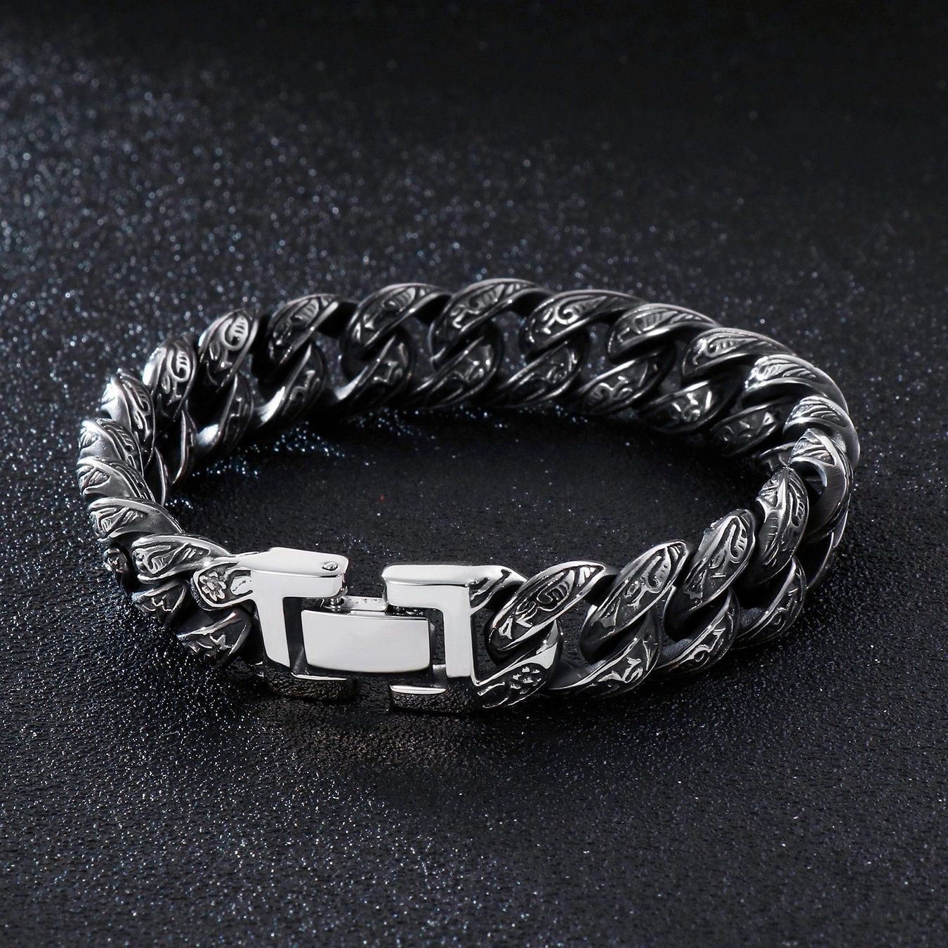 Armbänder & -reifen: Edelstahl Armband Herren Massiv Chain – Gebraucht aus Rütihof von FALKENKOENIG_SCHMUCK 1
