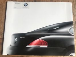 Prospekt Brochure der neue BMW E63 6er Coupé 645Ci 1 2004