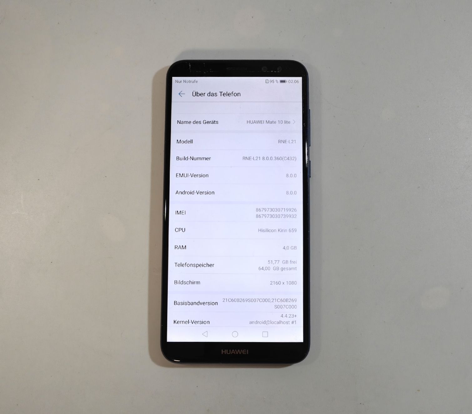 Huawei Handys / Smartphones: Huawei Mate 10 lite blau – Gebraucht aus Ehrendingen von Rocky985 3