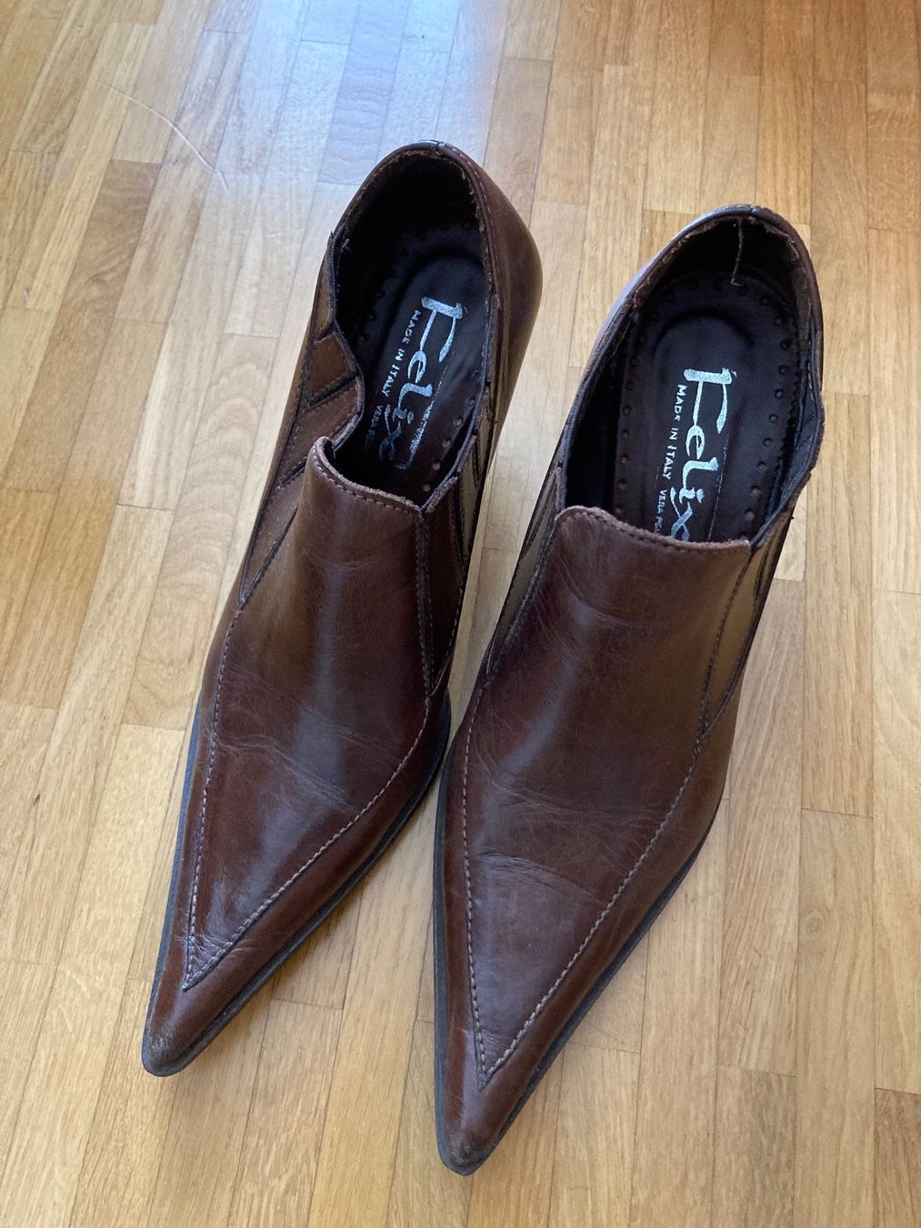 Damenschuhe: Felix Lederschuhe braun, Gr. 37 – Gebraucht aus Schlieren von cotopaxi06 1