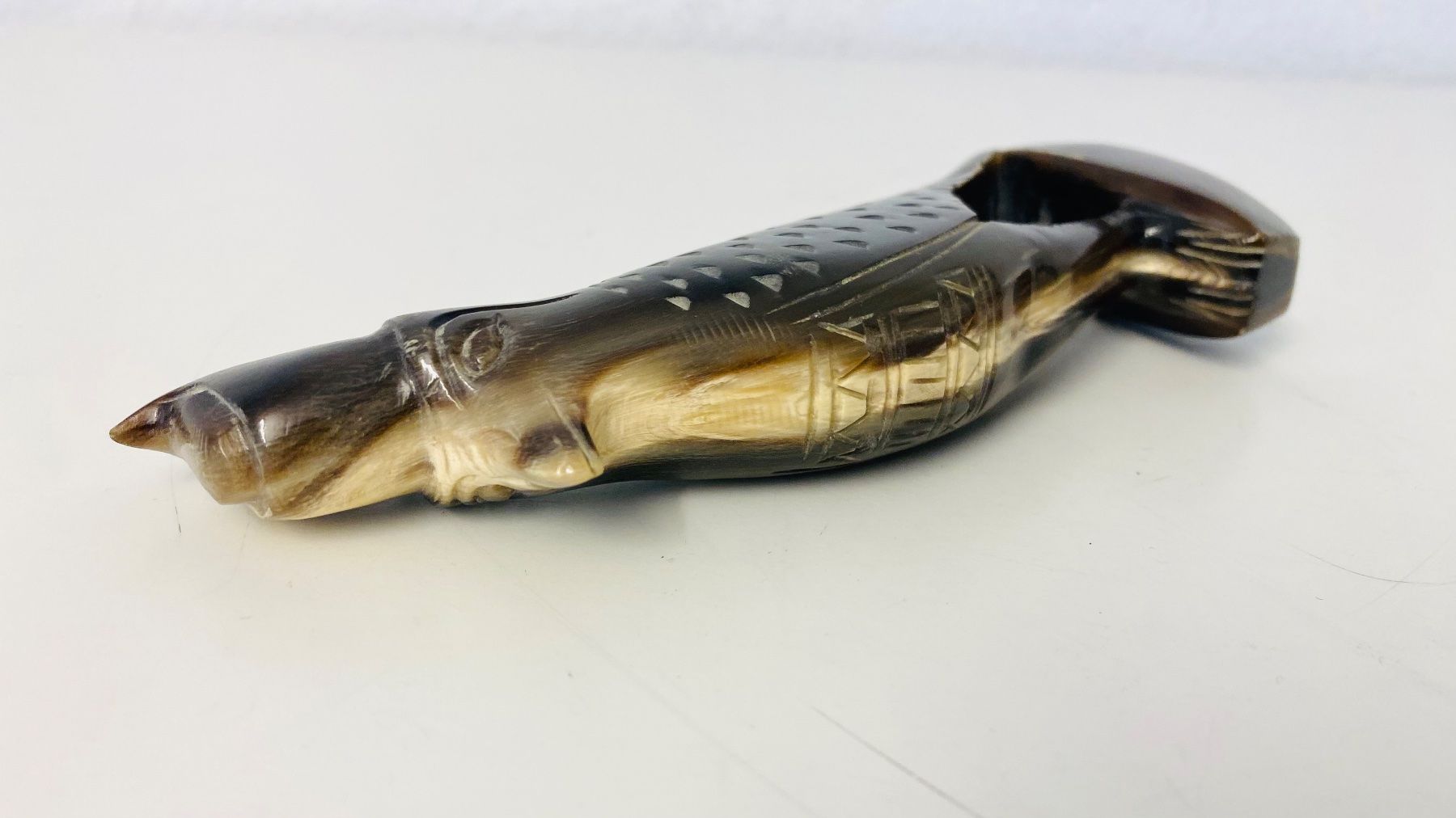 Statuette: Figur Horus Falke Horn handgeschnitzt – Usato da Zürich venduto da Arche_Brockenhaus 7