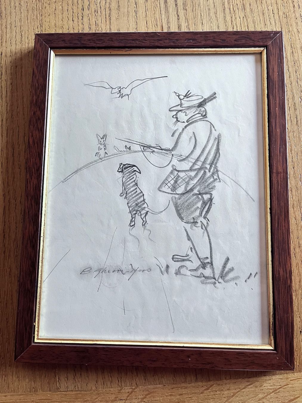 Dipinti: Dessin " Le chasseur " de Bruno Gherri-Moro – Usato da Vernamiége venduto da JEANLUC29
