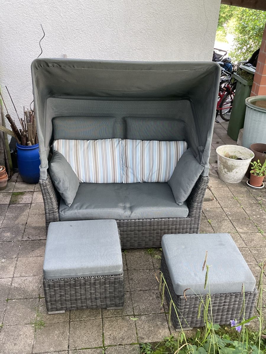 Divani: Bequeme Gartenlounge/ Strandkorb – Usato da Wilen b. Wil venduto da Baur7 2