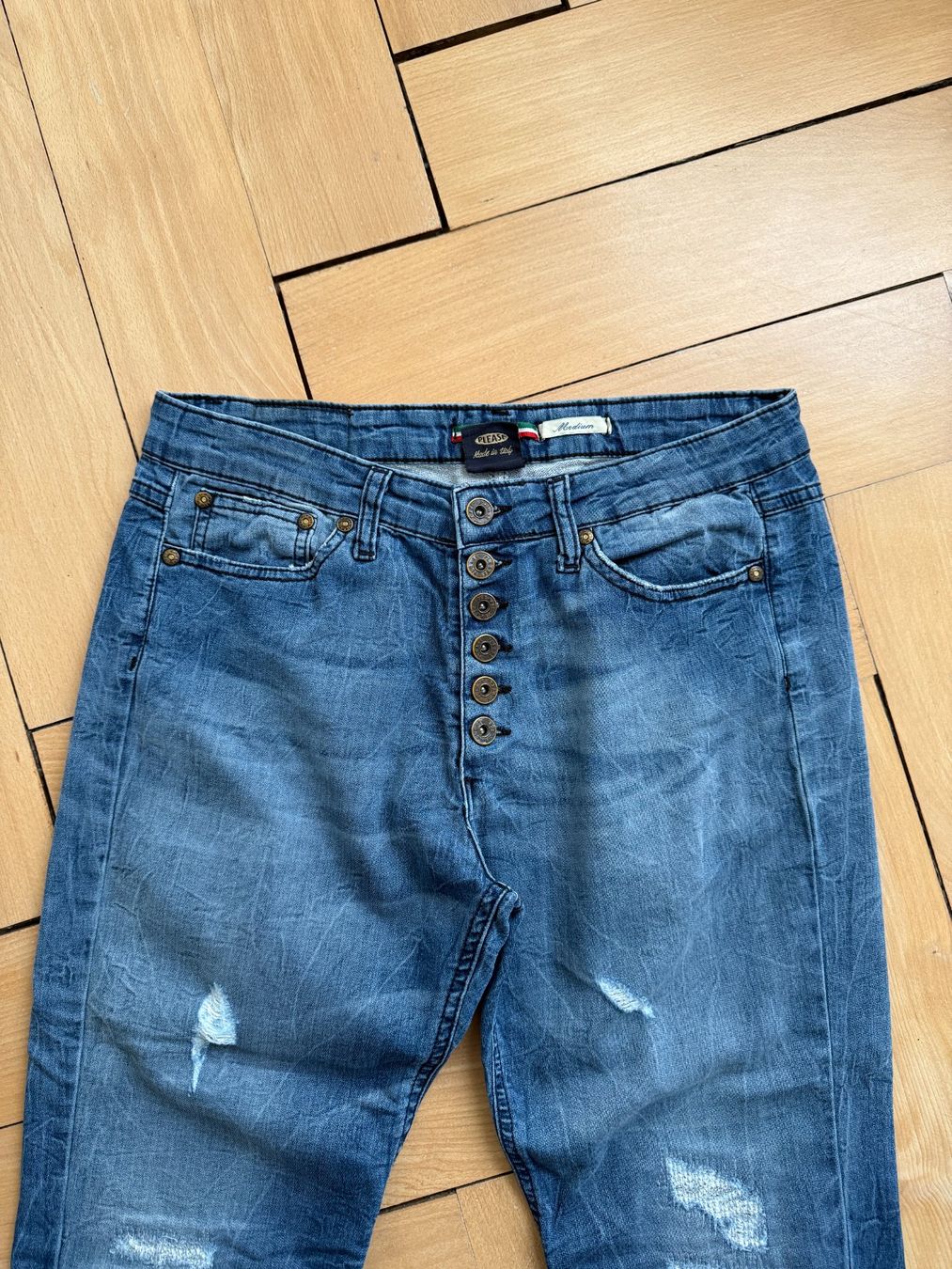 Please Jeans Jeans: PLEASE - 7/8 Jeans blau M – D'occasion à Zürich par Diazaio 1