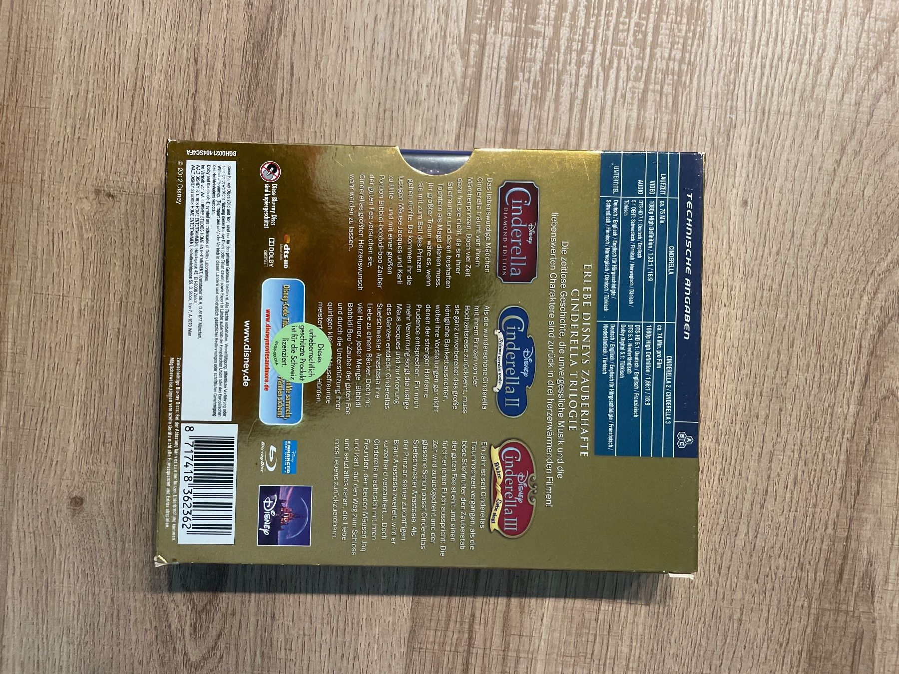 Tutti i DVDs: Cinderella Trilogie BluRay – Usato da Hagendorn venduto da masterchieff 3