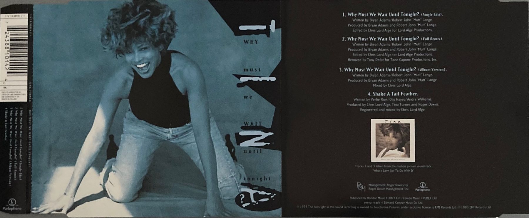 CD: TINA TURNER - WHY MUST WE WAIT UNTIL TONIGHT – Usato da Poliez-Pittet venduto da Newtown-Records