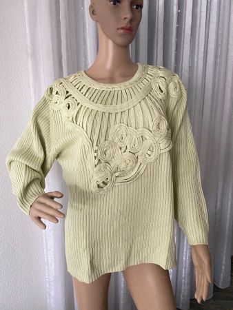 Spezieller seltener APART Damenstrickpullover,hellgrün,40/42