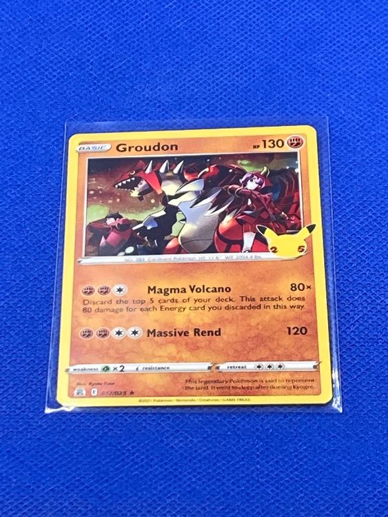 Pokemon Celebrations Groudon 017 / 025 Holo EN | Kaufen auf Ricardo