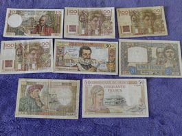 Div, Banknoten Frankreich
