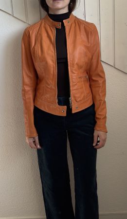 Schegge veste cuir Lederjacke S/M 44