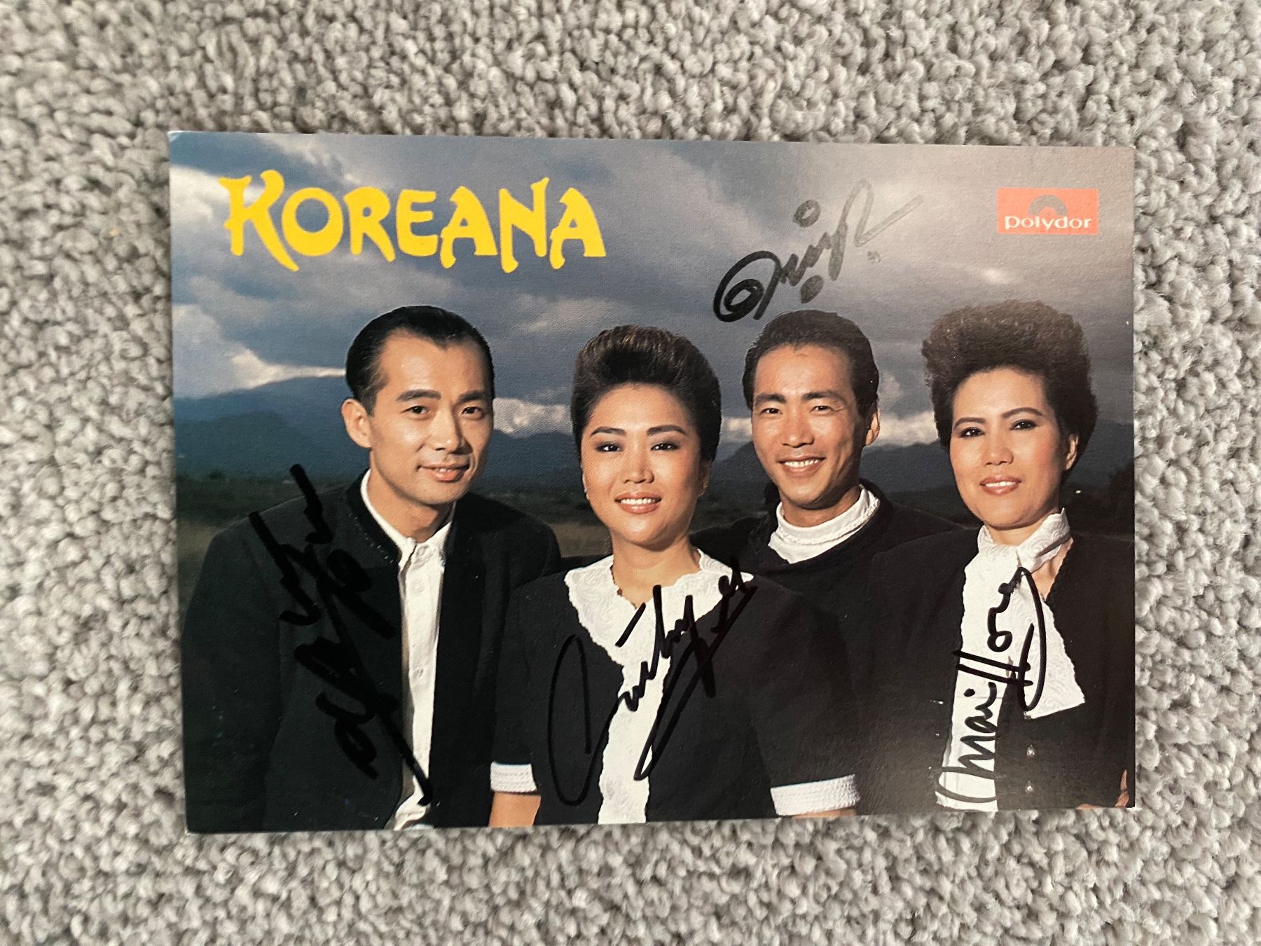 Autographes: Koreana Autogrammkarte – D'occasion à Mörel par tim_w9py