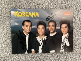 Koreana Autogrammkarte